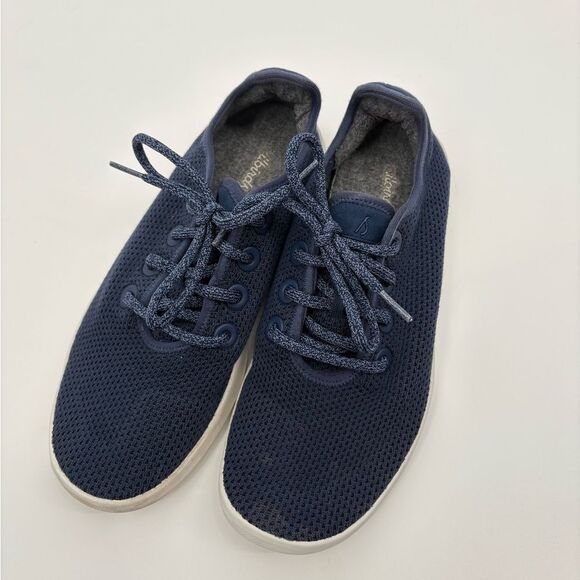 Allbirds | marine blue tree runners | women’s size 10 - Picture 3 of 9